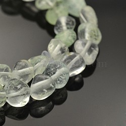 Glass Bead Strands, Tumbled Stone, Imitation Quartz, 7~9x7~9mm, Hole: 1mm, 15.75 inch(40cm)(G-P070-46A)