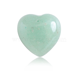 Natural Green Aventurine Healing Stones, Heart Love Stones, Pocket Palm Stones for Reiki Ealancing, Heart, 15x15x10mm(PW-WG39375-07)