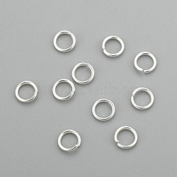 304 Stainless Steel Jump Rings, Open Jump Rings, Silver, 21 Gauge, 4.5x0.7mm, Inner Diameter: 3mm(STAS-H380-10S-H)