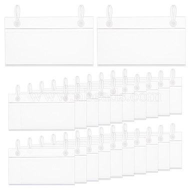 Clear Rectangle Plastic Price Tags