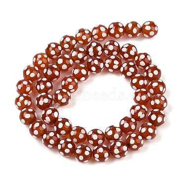 Tibetan Style dZi Beads Strands(G-NH0018-E01-01)-2