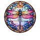 Dragonfly DIY Diamond Painting Sticker Kits(PW-WG88104-01)-1