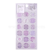 PVC Adhesive Wax Seal Stickers Set, for Party Favors Invitations Greeting Cards, Honeydew, 200x95mm(PW-WG10822-05)