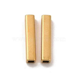 Ion Plating(IP) 304 Stainless Steel Beads, Rectangle, Real 18K Gold Plated, 15x3x3mm, Hole: 1.7x1.7mm(STAS-H179-04B-G)