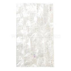 Natural Shell Slic Paper, for Wall Decoration, Rectangle, White, 240x140x0.2mm(DIY-NH0007-05)