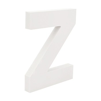 Wooden Letter Ornaments, for DIY Craft, Home Decor, Letter.Z, Z: 150x120x15mm