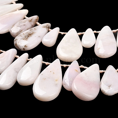 rose naturel perles d'opale brins(G-M408-A03)-4
