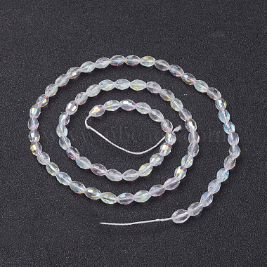 Chapelets de perles en verre galvanoplastique(GC885Y-3)-3