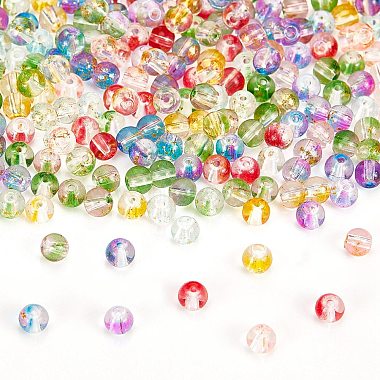 Transparent Spray Painted Glass Beads(GLAA-PH0008-10B)-3