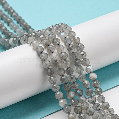 facettes brins ronds de perles labradorite naturelle(G-I156-03-4mm)-7