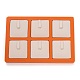 Resin Artificial Marble Finger Rings Display Tray(AJEW-I048-01)-1