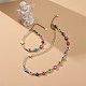 Bracelet et collier en perles de mauvais œil en cristal de quartz naturel et résine(SJEW-JS01253)-2