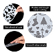 Modèles de pochoirs de peinture de dessin ajouré en plastique pour animaux de compagnie(DIY-WH0244-226)-3