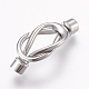 304 Stainless Steel Magnetic Clasps with Glue-in Ends(STAS-L189-13P)-1