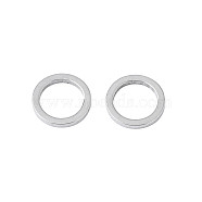 Non-Tarnish 304 Stainless Steel Linking Ring, Stainless Steel Color, 8x1mm, Inner Diameter: 5.5mm(STAS-T047-15D)