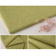 Polyester Imitation Linen Fabric, Sofa Cover, Garment Accessories, Rectangle, Olive, 29~30x19~20x0.09cm(DIY-WH0199-16E)