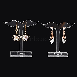 Plastic Earring Display Stand, Jewelry Display Rack, Jewelry Tree Stand, 3cm wide, 8cm long, 8.1cm high(X-PCT019-074)