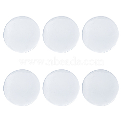 Door Knob Wall Shield Transparent Round Soft Rubber Wall Protector, Clear, 80x7mm(AJEW-WH0541-10)