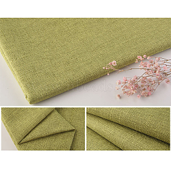 Polyester Imitation Linen Fabric, Sofa Cover, Garment Accessories, Rectangle, Olive, 29~30x19~20x0.09cm(DIY-WH0199-16E)