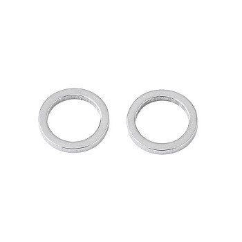 304 Stainless Steel Linking Ring, Stainless Steel Color, 8x1mm, Inner Diameter: 5.5mm