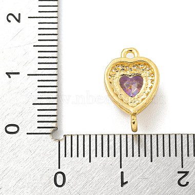 Brass Pave Cubic Zirconia Connector Charms(KK-Z072-06G-07)-3