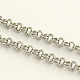 3.28 Feet 304 Stainless Steel Double Link Rolo Chains(X-CHS-R009-07)-1