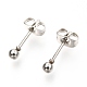 304 Stainless Steel Ball Stud Earrings(EJEW-C501-10A)-6