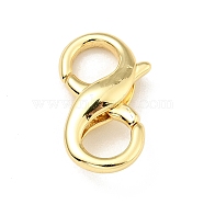 Brass Double Opening Lobster Claw Clasps, for Jewelry Making Findings, Cadmium Free & Lead Free, Long-Lasting Plated, Real 18K Gold Plated, 18x10x5mm, Hole: 5mm and 5.5mm(X-KK-G416-53G)