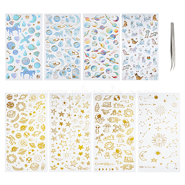 Mixed Color Resin Stickers