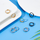 Dicosmetic 8piezas 4 aretes de aro con anillo retorcido de colores para niña y mujer(STAS-DC0008-52)-3