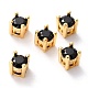 Brass inlaid Cubic Zirconia Slide Charms(ZIRC-F125-02C-G)-1