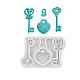 Силиконовые формы для украшения торта с замком и ключом своими руками(SIMO-PW0006-061A)-1