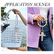 Cotton Cord Cross Keychains(AJEW-TAC0031-03C)-6