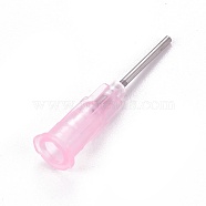 Plastic Fluid Precision Blunt Needle Dispense Tips, Pink, 7.5x6.5x30mm, Inner Diameter: 4mm, Pin: 1.2mm(TOOL-WH0117-19A)