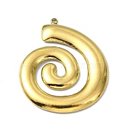 Ion Plating(IP) 304 Stainless Steel Pendants, Real 18K Gold Plated, Vortex, 33x26.5x2mm, Hole: 1.5mm(STAS-B058-28G-02)