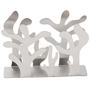 Gorgecraft 304 Stainless Steel Napkin Holder, Tree Shaped, Stainless Steel Color, 12x3.1x8.75cm(DJEW-GF0001-16)