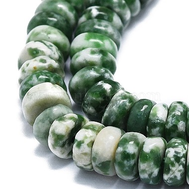 perles de jaspe tache verte naturelle(G-K245-B15-02)-3