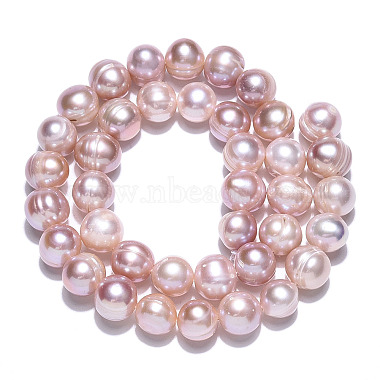 hebras de perlas de agua dulce cultivadas naturales(PEAR-N013-09B)-4