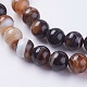 Chapelets de perles rondes en agate à rayures naturelles/en agate à bandes(G-G582-8mm-04)-3