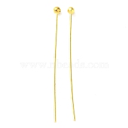 Brass Ball Head Pins, Golden, 30x0.5mm, 24 Gauge, Head: 1.5mm(RP0.5X30MM-G-01)