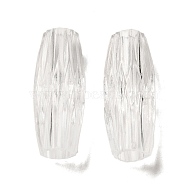Transparent Acrylic European Beads, Large Hole Beads, Barrel, Clear, 30x12mm, Hole: 6mm, about 263pcs/500(TACR-G048-17)