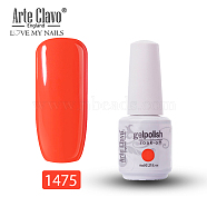 8ml Special Nail Gel, for Nail Art Stamping Print, Varnish Manicure Starter Kit, Orange Red, Bottle: 25x66mm(MRMJ-P006-J049)