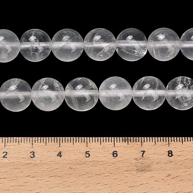 Natural Quartz Crystal Beads Strands(G-F570-01-12mm)-5