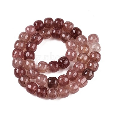 perles fraise naturelle de quartz brins(G-T138-146)-2