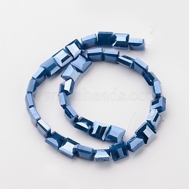 Electroplate Opaque Solid Color Glass Beads Strands(EGLA-M020-05)-2
