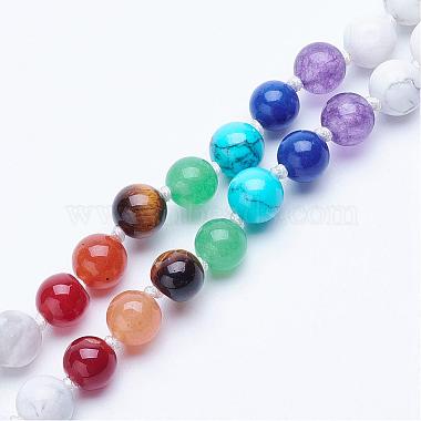 Natural Howlite Beaded Necklaces(NJEW-P159-01)-3