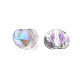 Galvanoplastie perles de verre transparentes(GLAA-T022-13-B01)-3