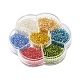 7 Colors Glass Round Seed Beads(SEED-YW0001-24B-01)-3