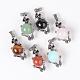 Natural & Synthetic Mixed Stone Pendants(G-M352-04-FF)-1