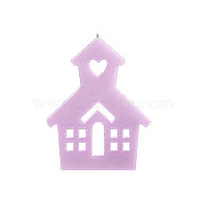DIY House with Heart Pattern Candle Silicone Molds, for Candle Making, White, 136x110x21mm(DIY-G113-05B)